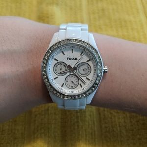 Women's white fossil watch (Fossil ES1967)